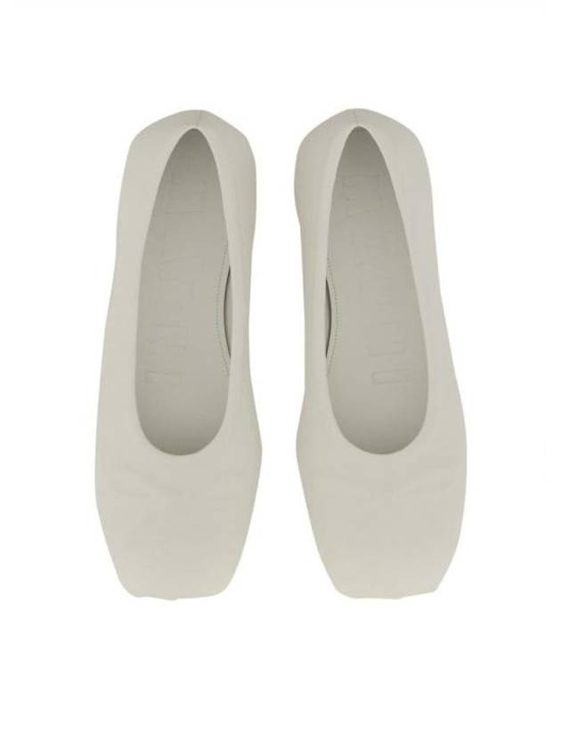 Bow Embossed Leather Ballerina White - MARNI - BALAAN 3