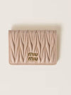 Materasse Flap Half Wallet Card Powder Pink Women s - MIU MIU - BALAAN 1