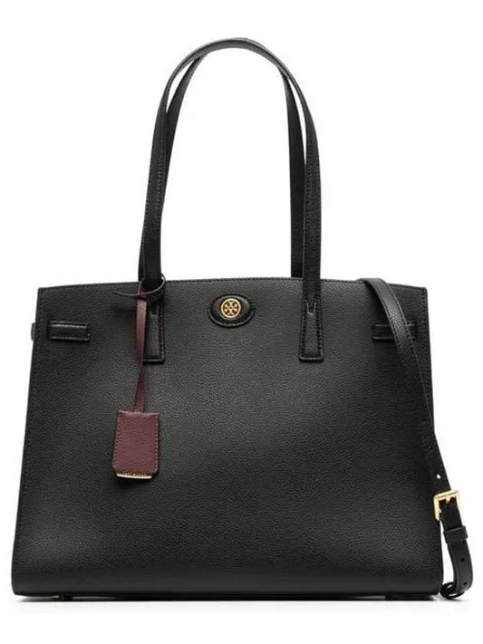 Robinson Satchel Tote Bag Black - TORY BURCH - BALAAN 2