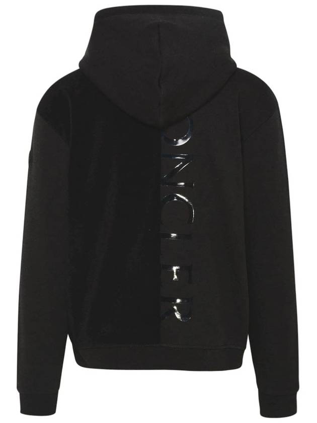 Men's Back Big Logo Hoodie Black - MONCLER - BALAAN 4