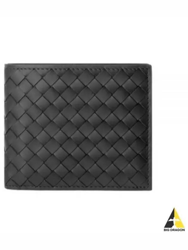 Intrecciato Weaving Half Wallet Black - BOTTEGA VENETA - BALAAN 2