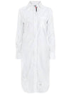 Women's Oxford Classic Shirt Midi Dress White - THOM BROWNE - BALAAN 2