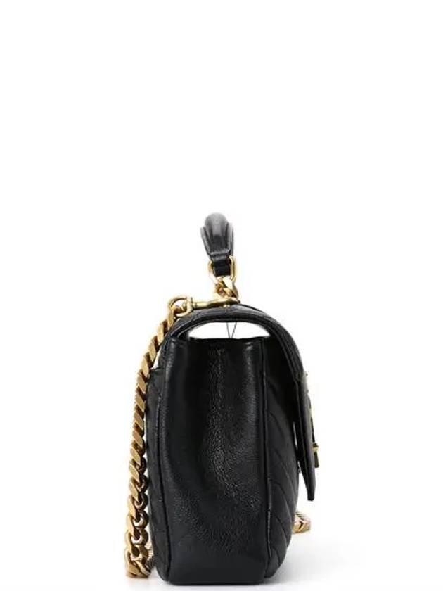 College Medium in Quilted Leather Shoulder Bag Black - SAINT LAURENT - BALAAN 3