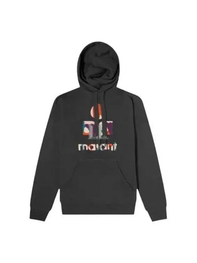 Mansel Big Logo Print Hoodie Fade Night - ISABEL MARANT - BALAAN 2