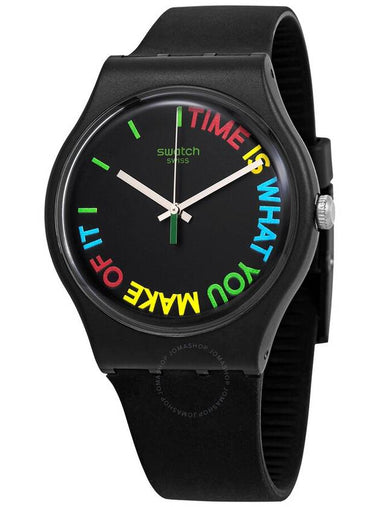 Swatch FREETID Quartz Black Dial Unisex Watch SO29B103 - SWATCH - BALAAN 1