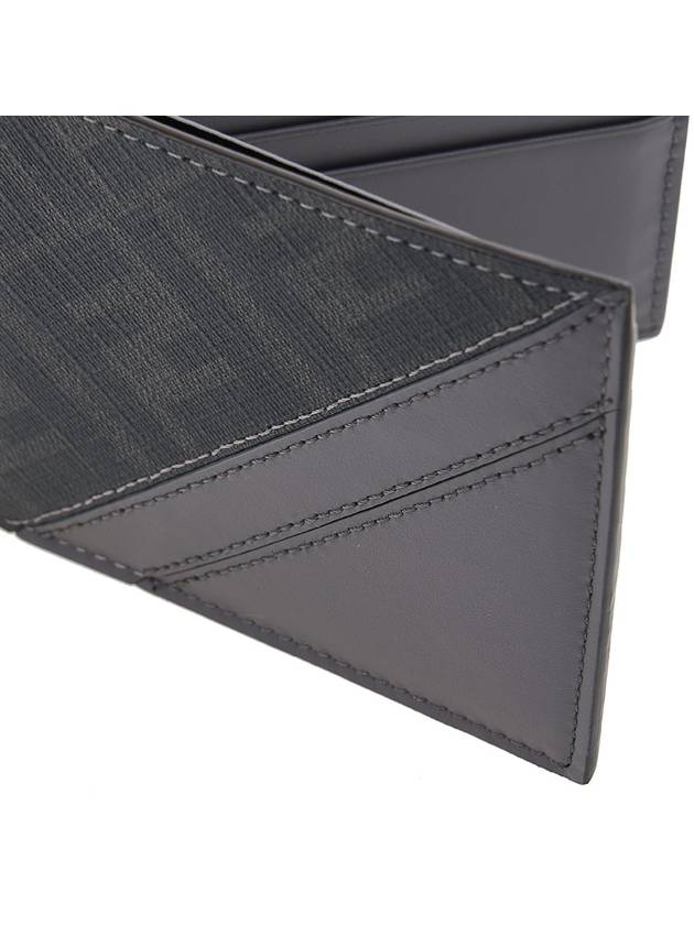 Diagonal FF Canvas Half Wallet Grey - FENDI - BALAAN 7