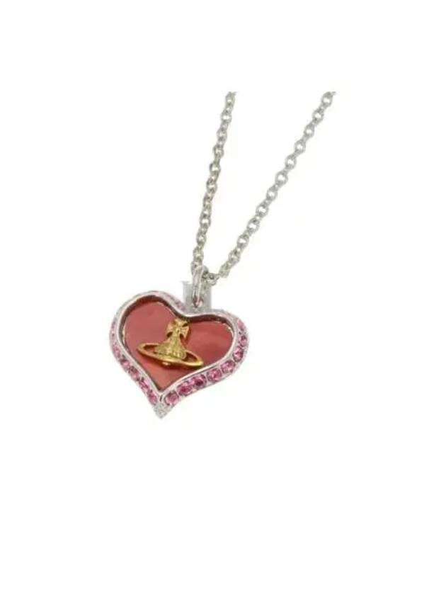 Petra Heart Logo Necklace Red - VIVIENNE WESTWOOD - BALAAN 2