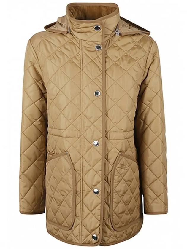 Diamond Quilted Nylon Jacket Archive Beige - BURBERRY - BALAAN 3