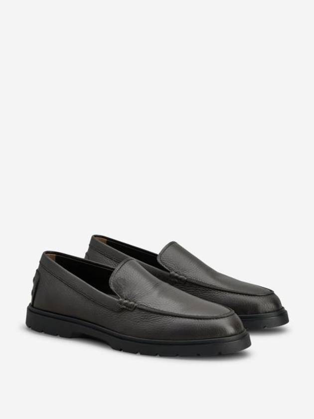 Leather Slipper Loafers Brown - TOD'S - BALAAN 3