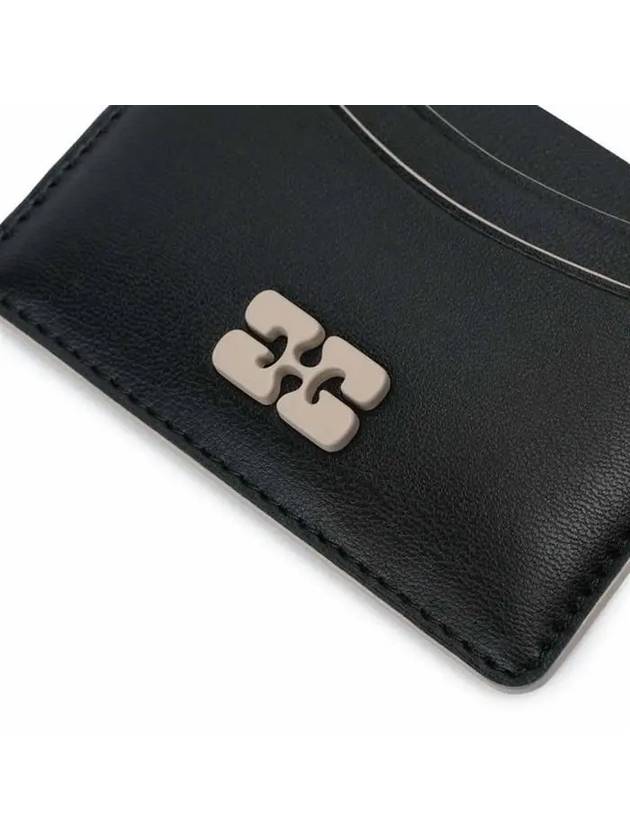 Bou Card Wallet Black - GANNI - BALAAN 4