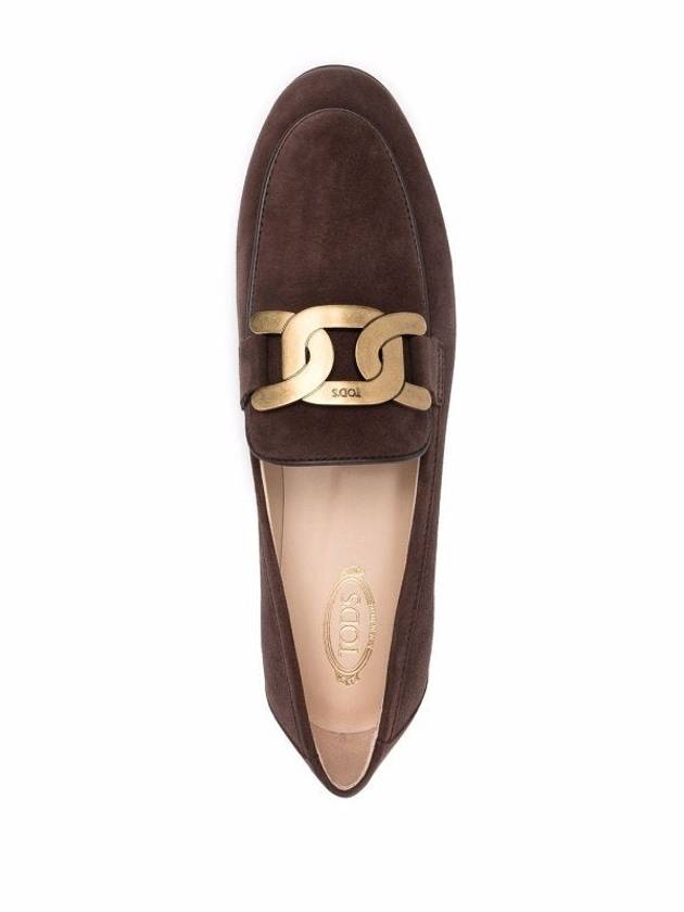 Women's Kate Suede Loafers Brown - TOD'S - BALAAN 4