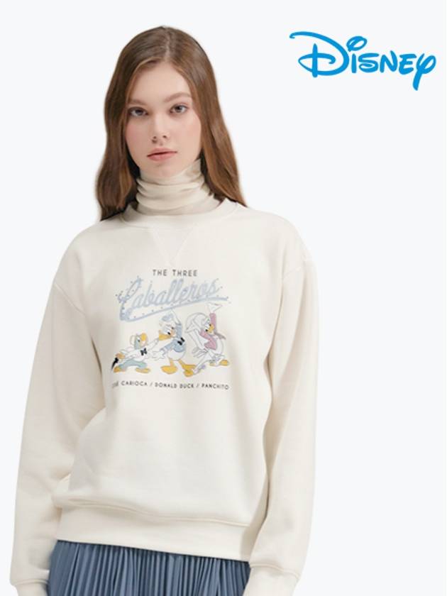 Female character Donald Duck brushed sweatshirt HL4LTS090 - DISNEY GOLF - BALAAN 1