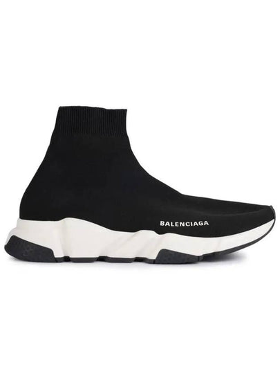 Speed Trainer  High Top Sneakers Black White - BALENCIAGA - BALAAN 2