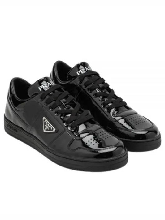 2EE364 3LJ6 F0002 Downtown Leather Sneakers - PRADA - BALAAN 1