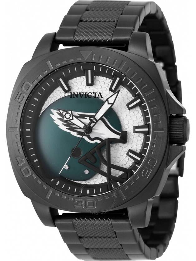 Invicta Nfl Philadelphia Eagles Quartz Silver Dial Men's Watch 47872 - INVICTA - BALAAN 1