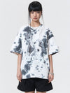 Plaster Tie Dye Overfit Short Sleeve T Shirt Gray - PEOPLE OF THE WORLD - BALAAN 1