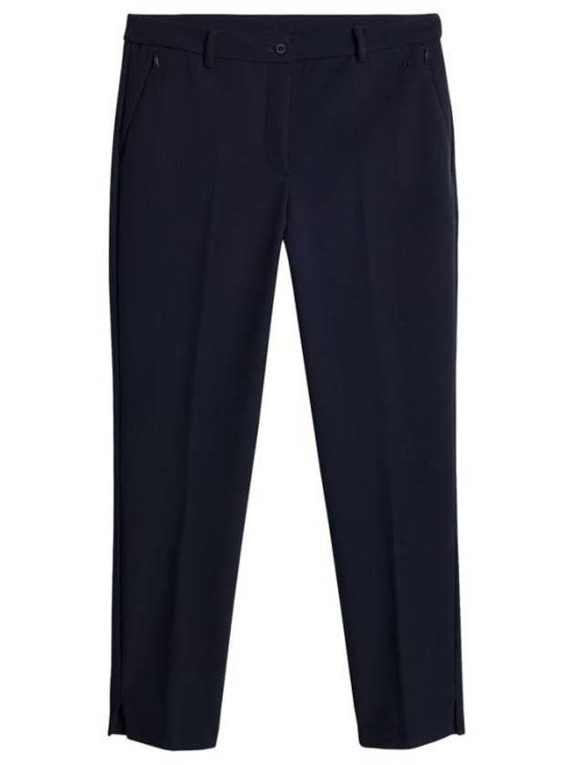 Women's Lei Bonded Fleece Straight Pants Navy - J.LINDEBERG - BALAAN 2