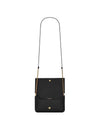 Cassandra Phone Holder Strap Cross Bag Black - SAINT LAURENT - BALAAN 7