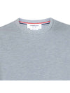 Classic Pique Rib Side Insert 4-Bar Short Sleeve T-Shirt Light Grey - THOM BROWNE - BALAAN 6