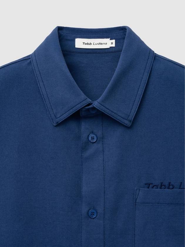 Utility Short Sleeve Shirt Blue - TABB LUDENS - BALAAN 4