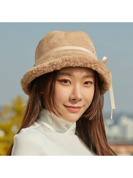 golf wear fur bucket hat Fur Bucket hat Brown - J JANE - BALAAN 1