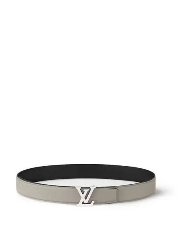 LV Heritage 35MM Reversible Leather Belt Black Grey - LOUIS VUITTON - BALAAN 1