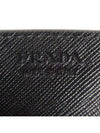 Triangle Logo Saffiano Card Wallet Black - PRADA - BALAAN 5