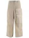 Pantalone Cargo Straight Pants Beige - TEN C - BALAAN 2