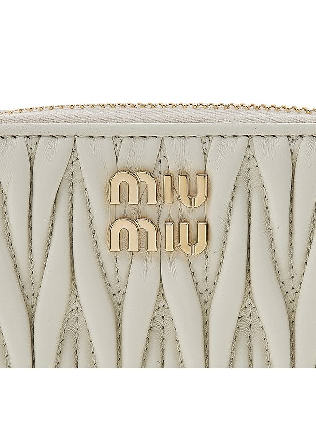 Matelasse Nappa Leather Coin Wallet White - MIU MIU - BALAAN 7