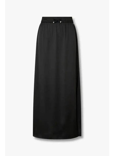 Women s Glossy String Banding Skirt Black - HERNO - BALAAN 1