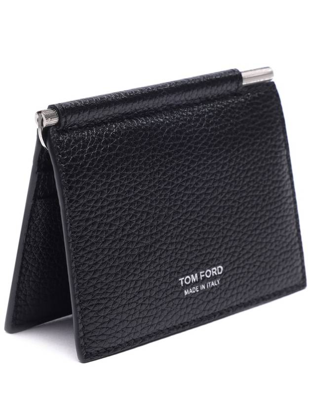 Men's T Line Clip Card Wallet Black - TOM FORD - BALAAN 4