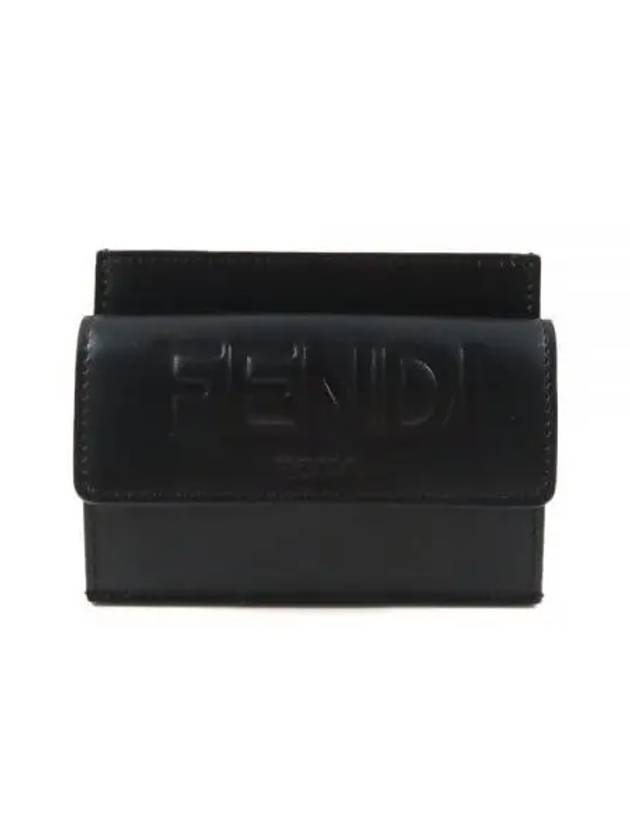 Logo Card Wallet Black - FENDI - BALAAN 2