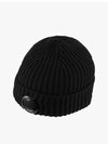 Lens Wappen Beanie Black - CP COMPANY - BALAAN 4