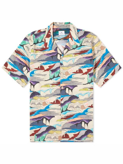 Print Casual Short Sleeve Shirt White - PAUL SMITH - BALAAN 2