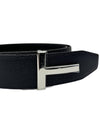 Silver T Icon Reversible Belt 122TB178 - TOM FORD - BALAAN 3