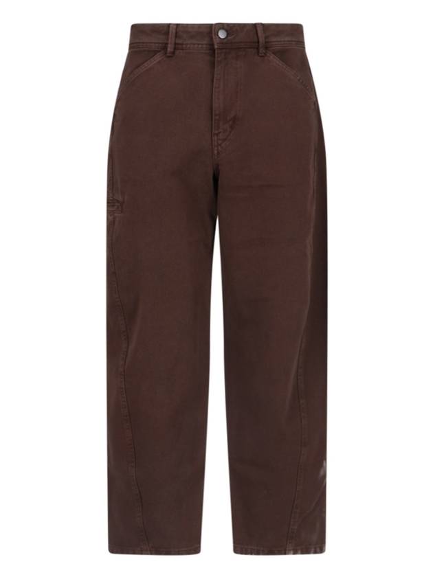 Twisted Workwear Straight Pants Espresso - LEMAIRE - BALAAN 2