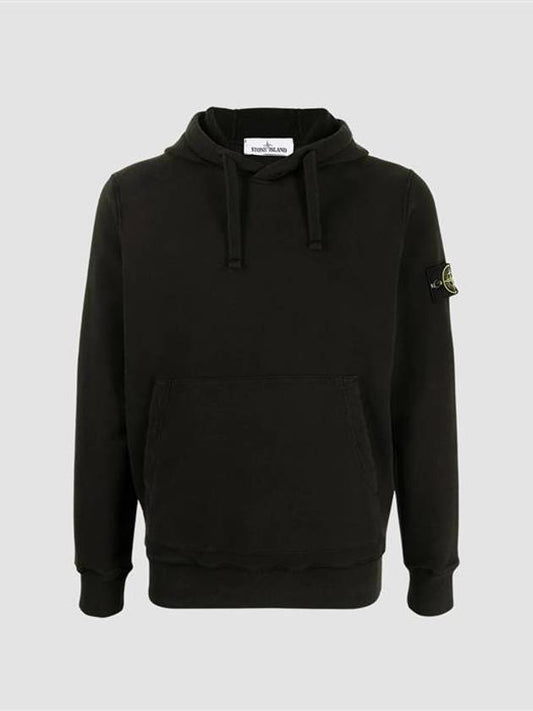 Wappen Patch Hood Sweatshirt Hoodie Black 64120 V0029 - STONE ISLAND - BALAAN 1