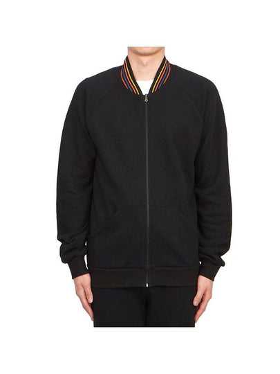 Artist Striped Zip-Up Jacket Black - PAUL SMITH - BALAAN 2