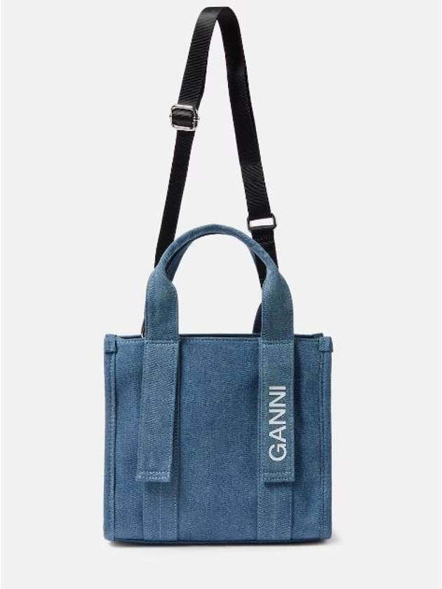 24SS Tech Denim Tote Bag Shoulder Bag - GANNI - BALAAN 2