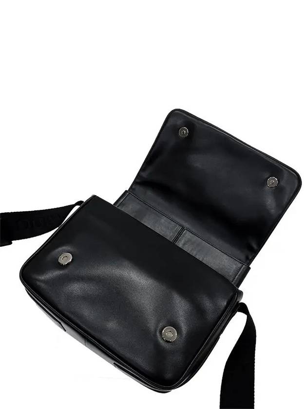 Logo Leather Messenger Bag Black - WOOYOUNGMI - BALAAN 6