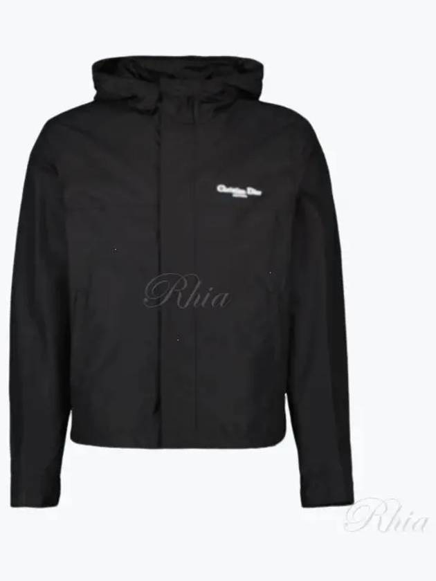 Couture Blended Cotton Windbreaker Black - DIOR - BALAAN 2