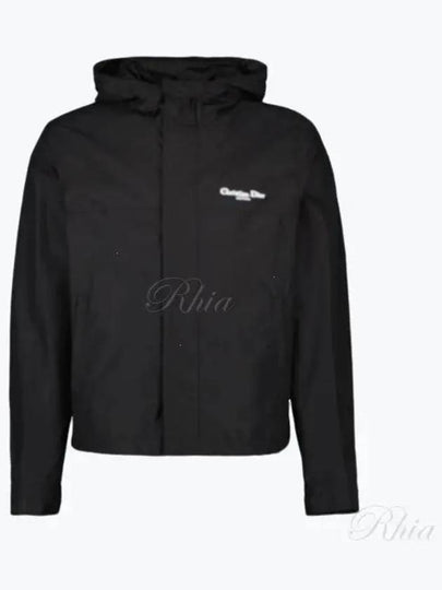 Couture Blended Cotton Windbreaker Black - DIOR - BALAAN 2