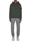 Compass Patch Cotton Jersey Track Pants Grey - STONE ISLAND - BALAAN 4