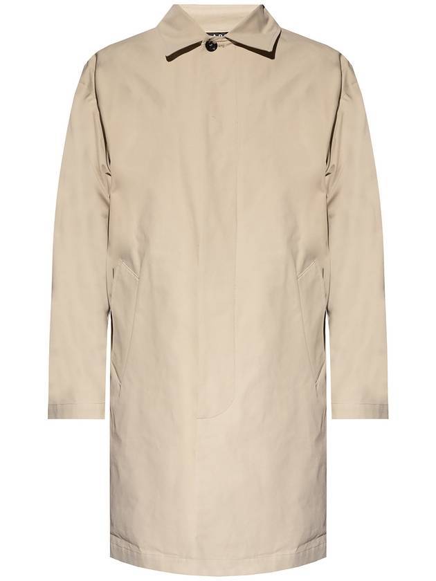 Men's Ryan Mac Coat Beige - A.P.C. - BALAAN.