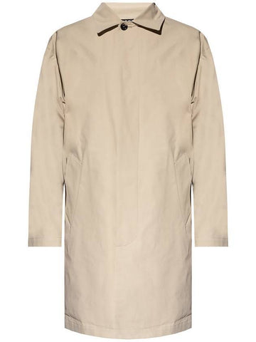 Men's Ryan Mac Coat Beige - A.P.C. - BALAAN.