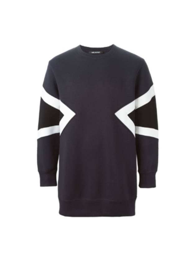 Women's Block Sweatshirt Short Dress Black - NEIL BARRETT - BALAAN 1