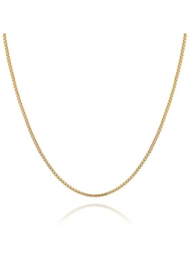 Box Chain 60cm Necklace Gold - CRYSTAL HAZE - BALAAN 4