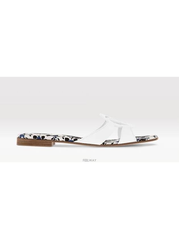 LV Isola Flat Mule White Boutique 1ACZT5 - LOUIS VUITTON - BALAAN 3