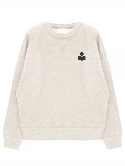 Mike Velvet Logo Sweatshirt Ecru - ISABEL MARANT - BALAAN 2