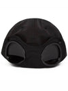 Chrome R Goggle Ball Cap Black - CP COMPANY - BALAAN 5